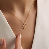 Personalized Initial Necklace - Sterling Silver