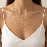 Personalised Bubble Letter Name Necklace | 925 Silver & 14K Gold