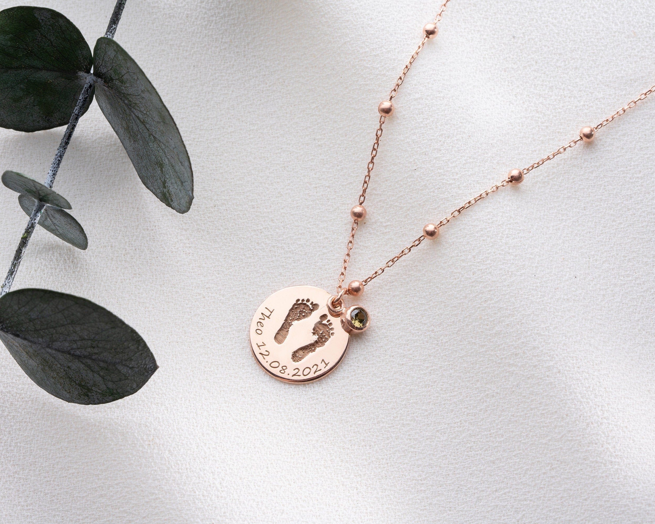 Baby Footprint Necklace, Actual Baby Handprint Necklace, Baby Loss Keepsake, Miscarriage, Angel Baby Memorial, Still Born Gift - C1