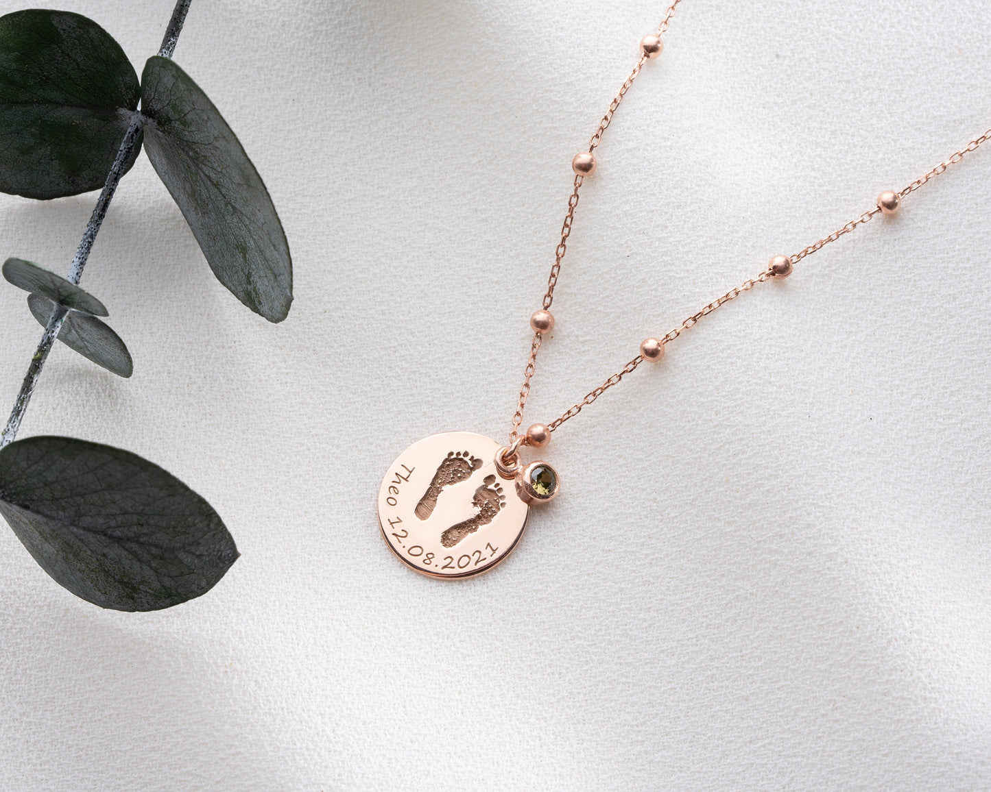 Baby Footprint Necklace, Actual Baby Handprint Necklace, Baby Loss Keepsake, Miscarriage, Angel Baby Memorial, Still Born Gift - C1