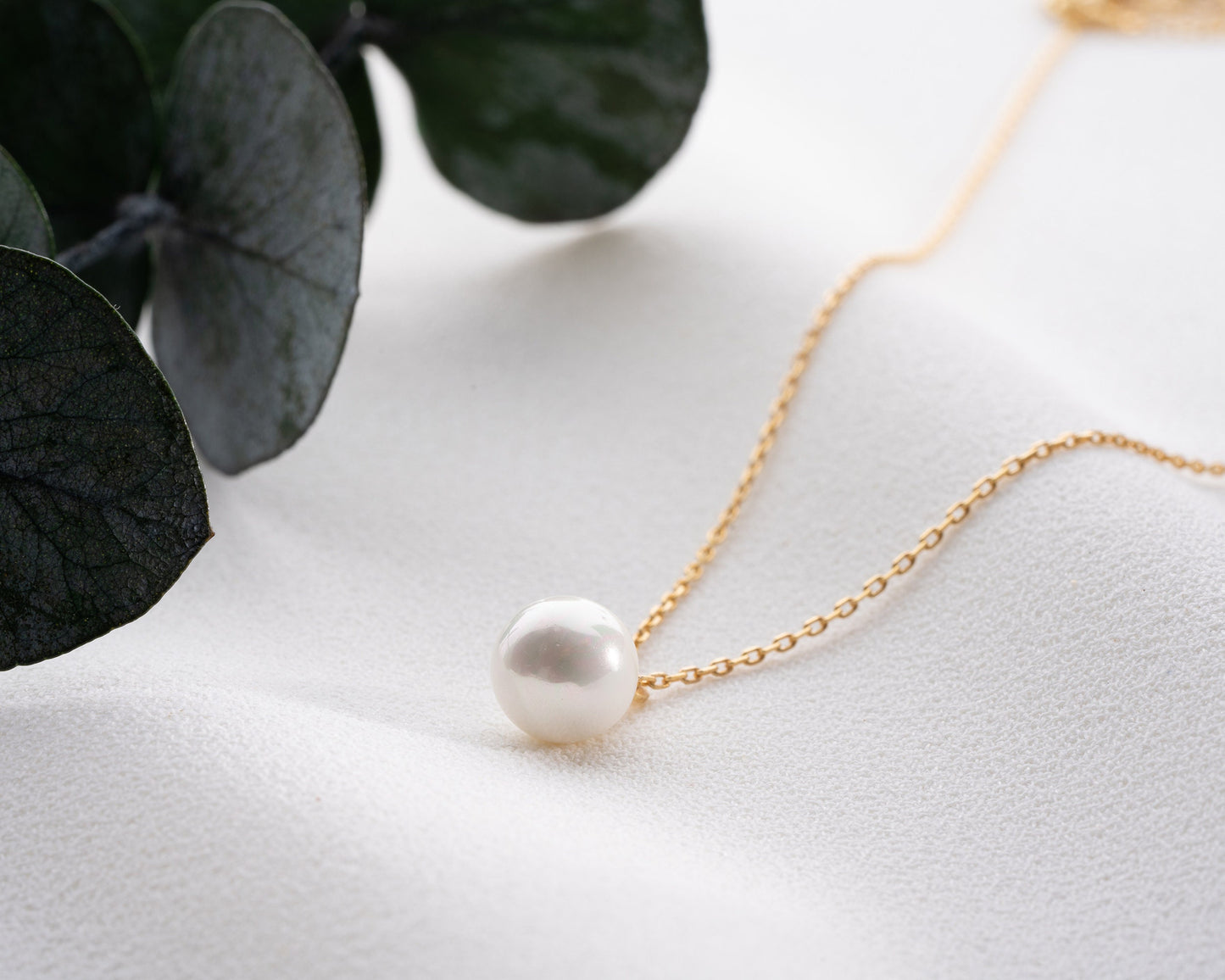Dainty Pearl Necklace, Single Pearl Necklace, Sterling Silver White Pearl Pendant, Bridal Shower, Bride, Bridesmaid, Wedding, New Mom Gift