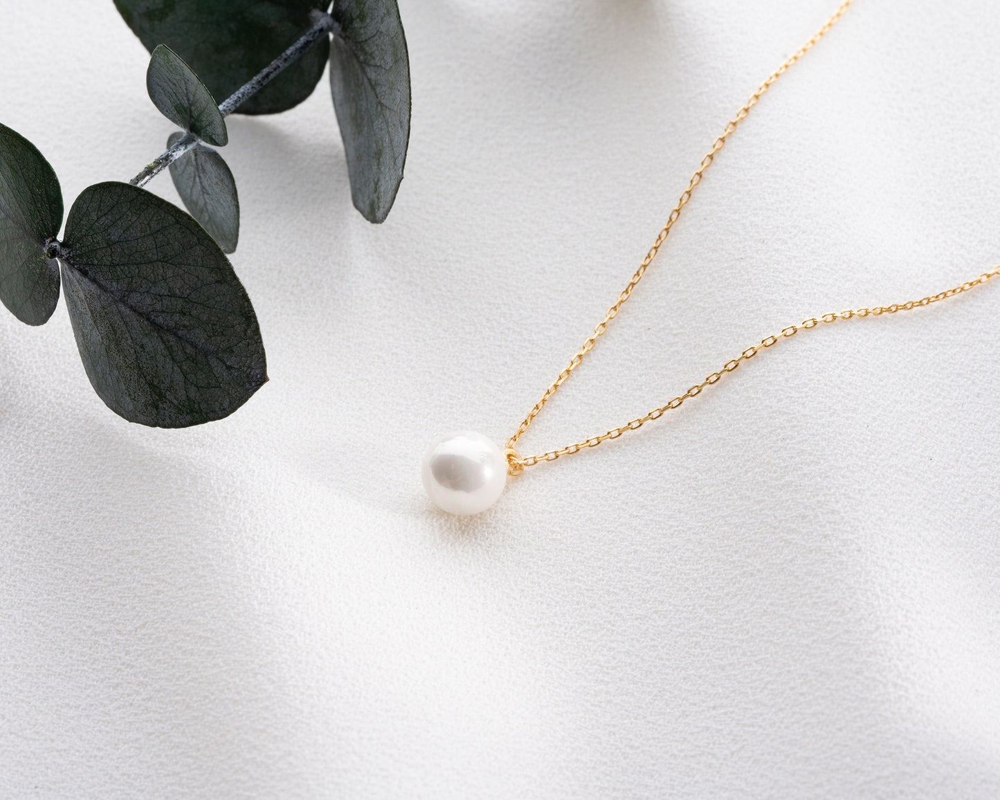 Dainty Pearl Necklace, Single Pearl Necklace, Sterling Silver White Pearl Pendant, Bridal Shower, Bride, Bridesmaid, Wedding, New Mom Gift