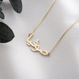 14k Solid Gold Farsi Name Necklace, Iranian Necklace, Custom Persian Name Necklace, Dainty Name Jewellery, Mothers Day Gift