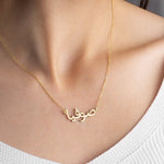 14k Solid Gold Farsi Name Necklace, Iranian Necklace, Custom Persian Name Necklace, Dainty Name Jewellery, Mothers Day Gift