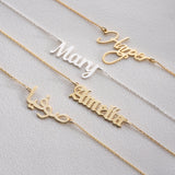 Personalised Name Bracelet, Silver Nameplate Bracelet, Custom Gold Name Jewellery, Christmas, Mother, New Mum, Bridesmaid, Teenage Girl Gift