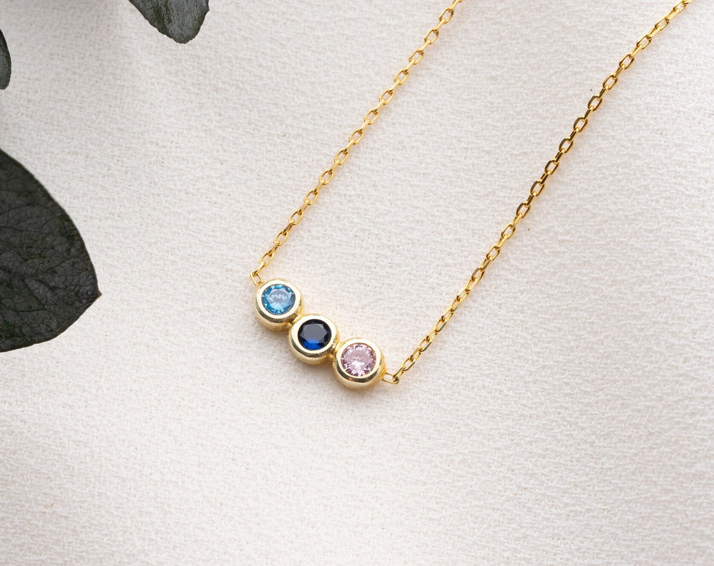 Dainty Birthstone Necklace, Family Birthstone Necklace, Birthstone Jewelry, Mother Necklace, Mother Birthday Gift, Christmas Gift for Women