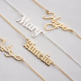 Personalised Name Bracelet, Silver Nameplate Bracelet, Custom Gold Name Jewellery, Christmas, Mother, New Mum, Bridesmaid, Teenage Girl Gift