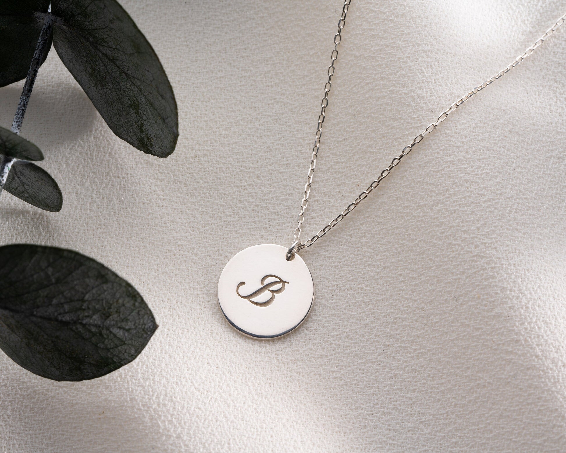 Initial Birthstone Necklace, Gold Initial Disc Necklace, Birthstone Letter Pendant, Christmas, Teenage Girl, Daughter, Personalised Mom Gift