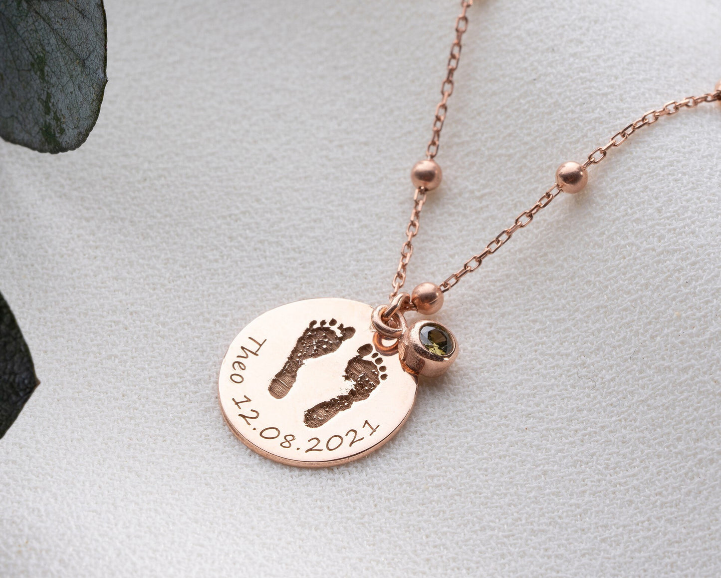Baby Footprint Necklace, Actual Baby Handprint Necklace, Baby Loss Keepsake, Miscarriage, Angel Baby Memorial, Still Born Gift - C1