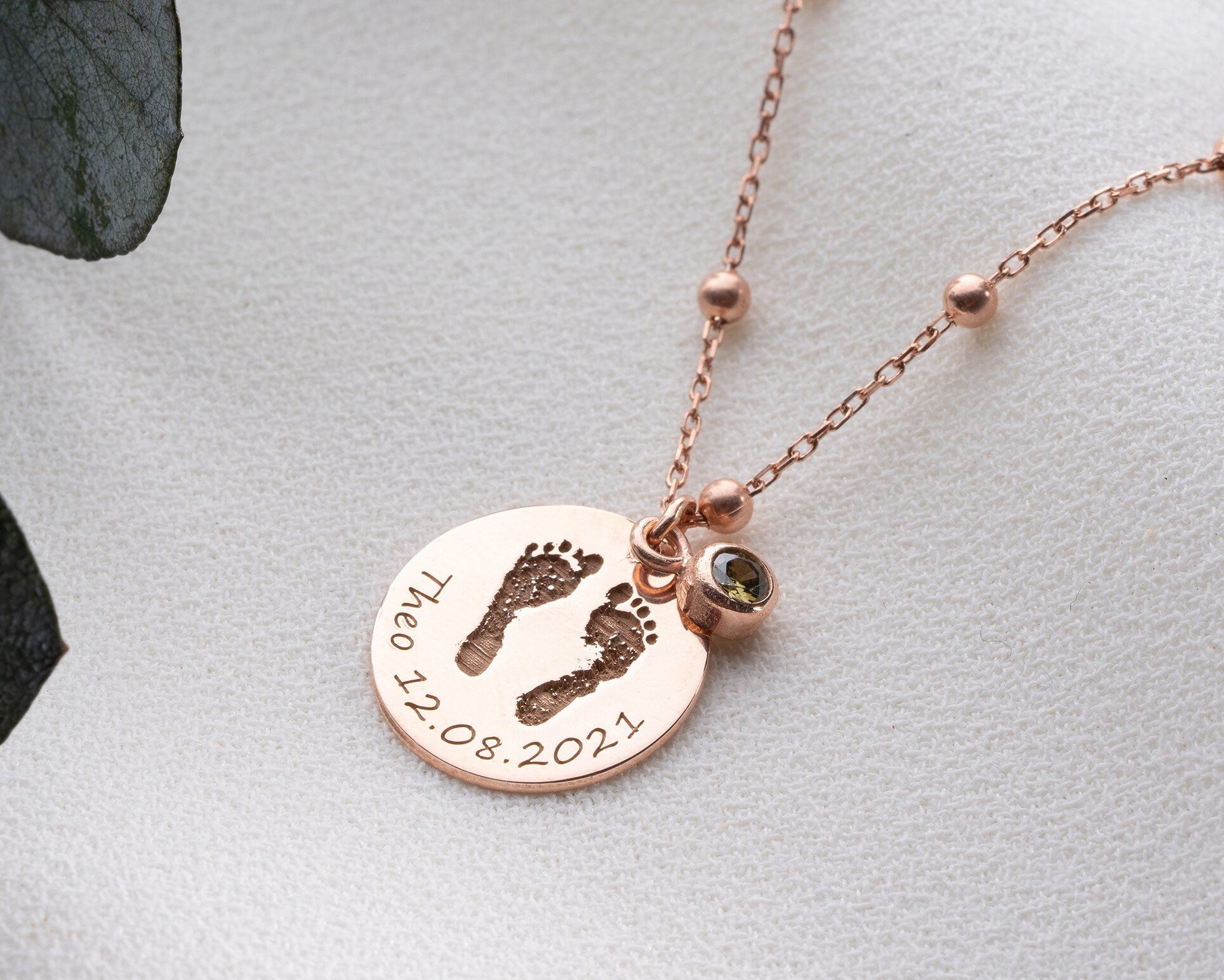 Baby Footprint Necklace, Actual Baby Handprint Necklace, Baby Loss Keepsake, Miscarriage, Angel Baby Memorial, Still Born Gift - C1