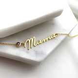 Mama Bracelet, Gold Name Bracelet, Silver Mama Jewellery, Personalised Mother Days Gift, New Mom Gift