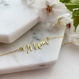 Two Name Necklace, Double Name Necklace, Three Name Jewellery, Multiple Name Necklace, Gold Name Necklace, Mother Necklace, Mama Necklace