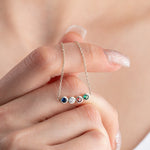 Dainty Birthstone Necklace, Family Birthstone Necklace, Birthstone Jewelry, Mother Necklace, Mother Birthday Gift, Christmas Gift for Women