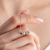 Dainty Birthstone Necklace, Family Birthstone Necklace, Birthstone Jewelry, Mother Necklace, Mother Birthday Gift, Christmas Gift for Women