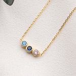 Dainty Birthstone Necklace, Family Birthstone Necklace, Birthstone Jewelry, Mother Necklace, Mother Birthday Gift, Christmas Gift for Women