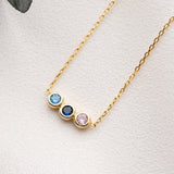 Dainty Birthstone Necklace, Family Birthstone Necklace, Birthstone Jewelry, Mother Necklace, Mother Birthday Gift, Christmas Gift for Women
