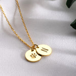 Paw Necklace with Initial, Pet Loss Necklace, Dog Memorial Necklace, Pet Memorial Necklace