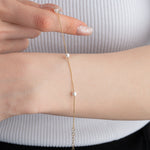 Dainty Pearl Bracelet, Wedding Jewellery, Bridesmaid Gift