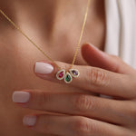Birthstone Necklace for Grandma, Family Birthstone Necklace Gold, Custom Mother Necklace, Grandmother Jewelry