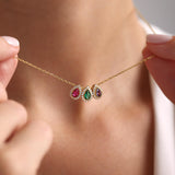 Birthstone Necklace for Grandma, Family Birthstone Necklace Gold, Custom Mother Necklace, Grandmother Jewelry