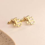 Personalized Initial Cufflinks for Men, Custom Monogram Cufflinks Gift for Groom, Groomsmen, Wedding, Father's Day, Business Suit Accessory