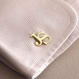 Personalized Initial Cufflinks for Men, Custom Monogram Cufflinks Gift for Groom, Groomsmen, Wedding, Father's Day, Business Suit Accessory