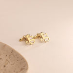 Personalized Initial Cufflinks for Men, Custom Monogram Cufflinks Gift for Groom, Groomsmen, Wedding, Father's Day, Business Suit Accessory