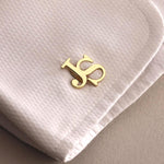 Personalized Initial Cufflinks for Men, Custom Monogram Cufflinks Gift for Groom, Groomsmen, Wedding, Father's Day, Business Suit Accessory