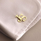 Personalized Initial Cufflinks for Men, Custom Monogram Cufflinks Gift for Groom, Groomsmen, Wedding, Father's Day, Business Suit Accessory