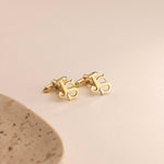 Personalized Initial Cufflinks for Men, Custom Monogram Cufflinks Gift for Groom, Groomsmen, Wedding, Father's Day, Business Suit Accessory