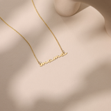 Personalized Mama Necklace - Custom Font 14K Gold & Sterling Silver
