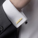 Personalised Name Cufflinks | Father's Day & Wedding Gift | 925 Silver