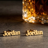 Personalised Name Cufflinks | Father's Day & Wedding Gift | 925 Silver