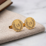 Personalised Number Cufflinks | Custom Date & Name | Gift for Him