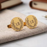 Personalised Number Cufflinks | Custom Date & Name | Gift for Him