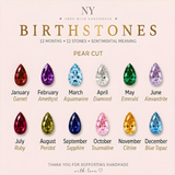 Infinity Birthstone Couples Necklace | 925 Silver & 14K Gold