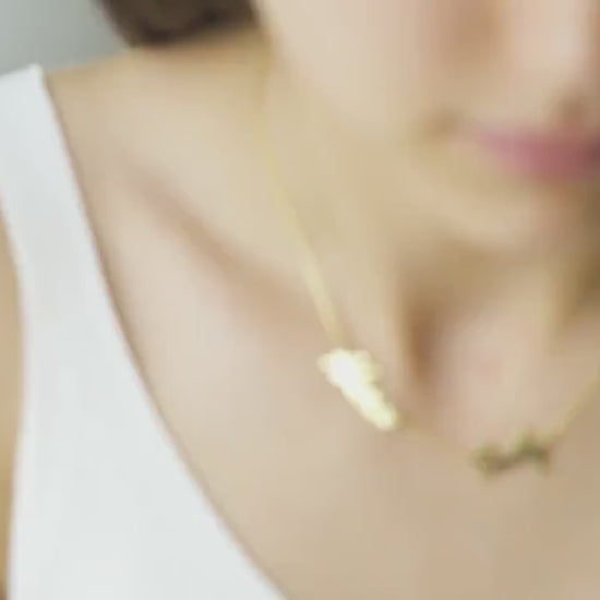 Two Name Necklace, Double Name Necklace, Three Name Jewellery, Multiple Name Necklace, Gold Name Necklace, Mother Necklace, Mama Necklace