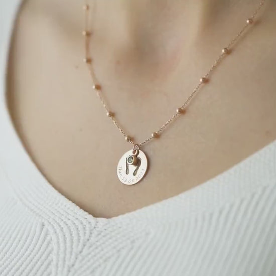Baby Footprint Necklace, Actual Baby Handprint Necklace, Baby Loss Keepsake, Miscarriage, Angel Baby Memorial, Still Born Gift - C1